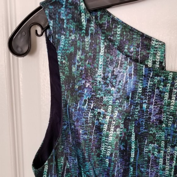 Zara sequin print evening dress - Picture 5 of 8